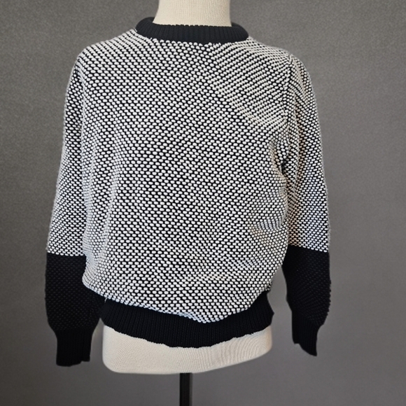 si iae Sweaters - Elegant Schitts Creek Vibes SI-IAE Black and White Women's Sweater